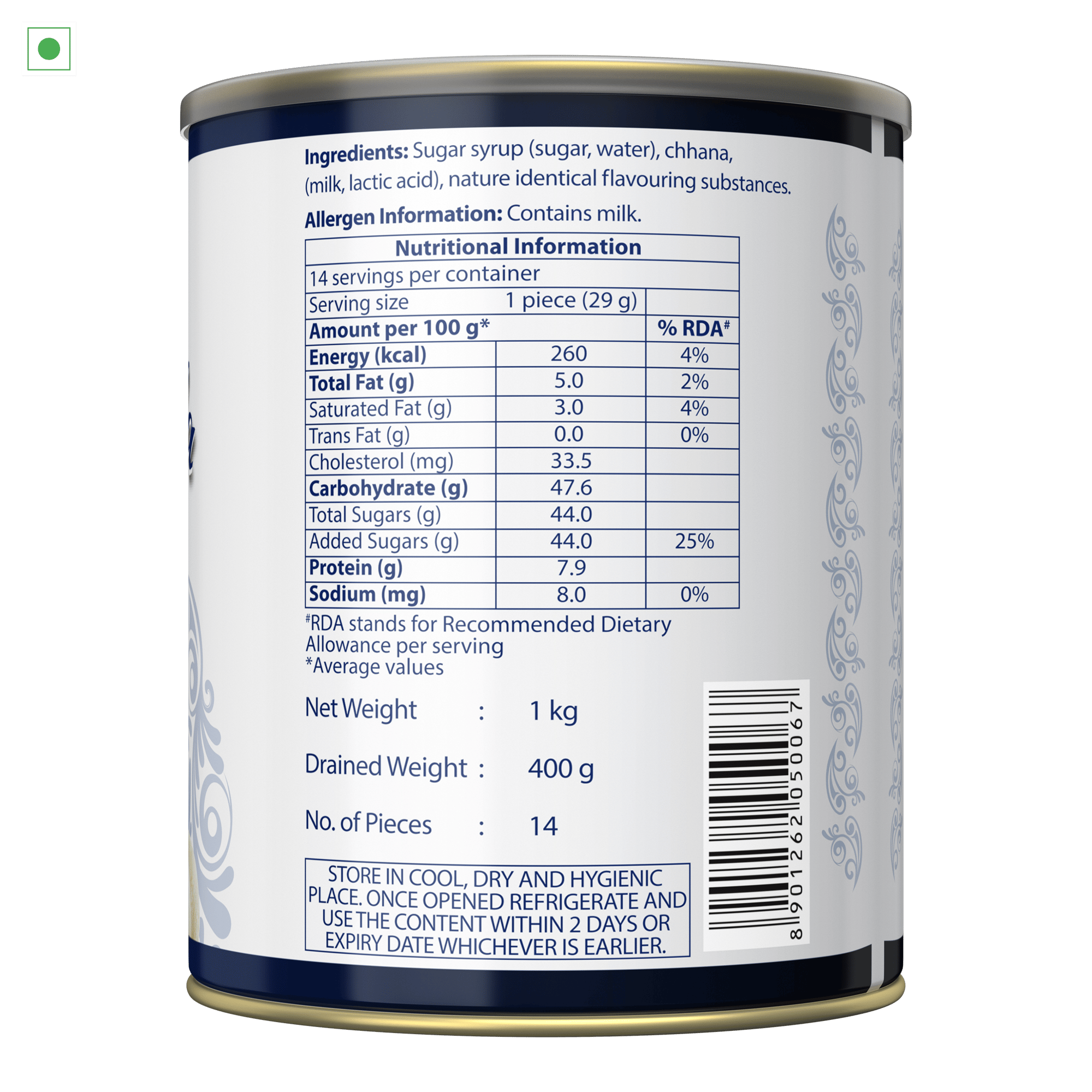 Amul Sweets Combo Pack Kg Gulab Jamun Kg Rosogolla Kg