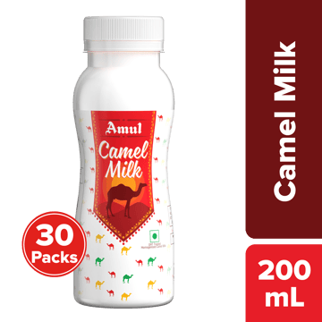 Amul Camel Milk Bottle, 200 mL | Pack of 30 Amul Camel Milk Bottle, 200 mL | Pack of 30
