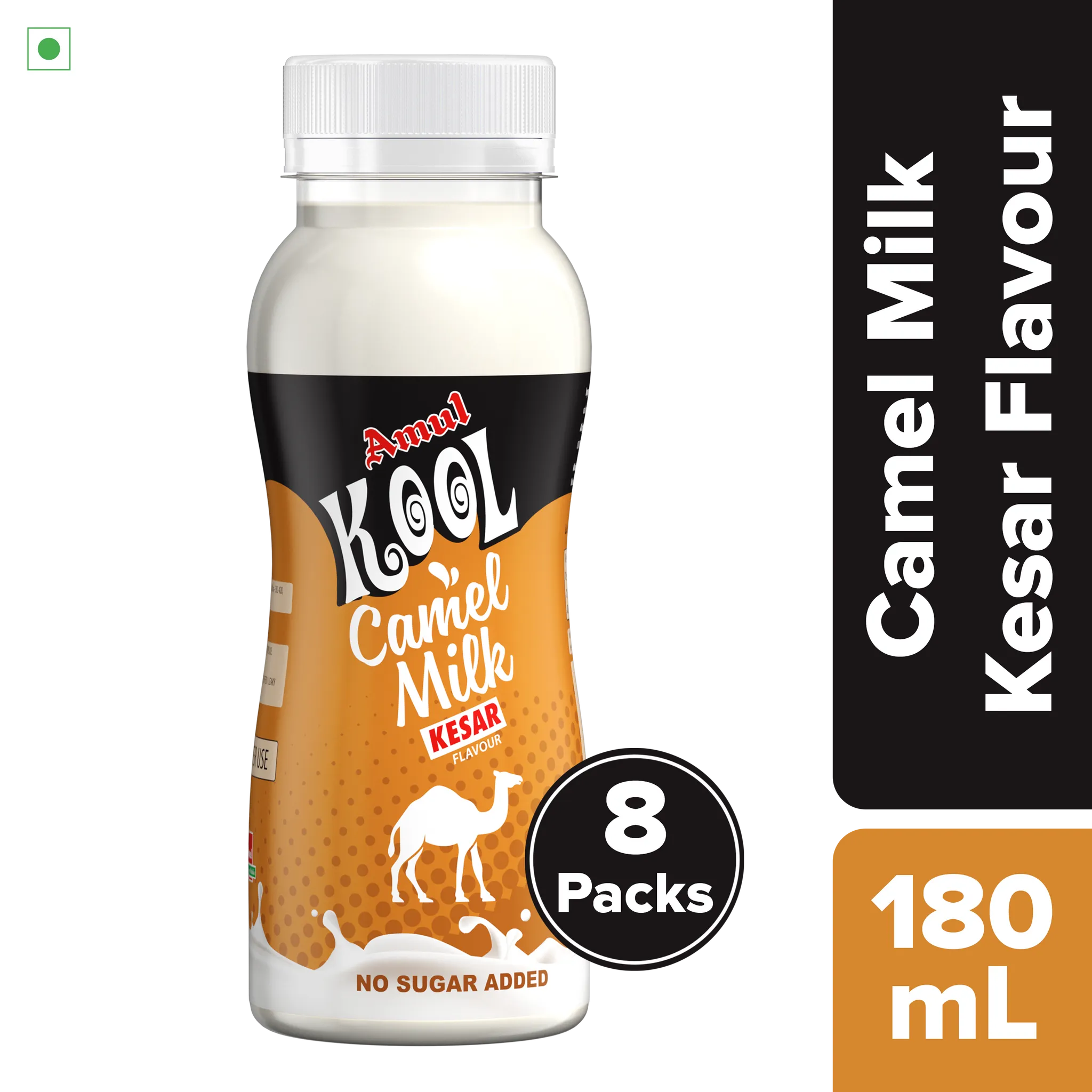 Amul Flavoured Camel Milk, 180 mL | Pack of 8