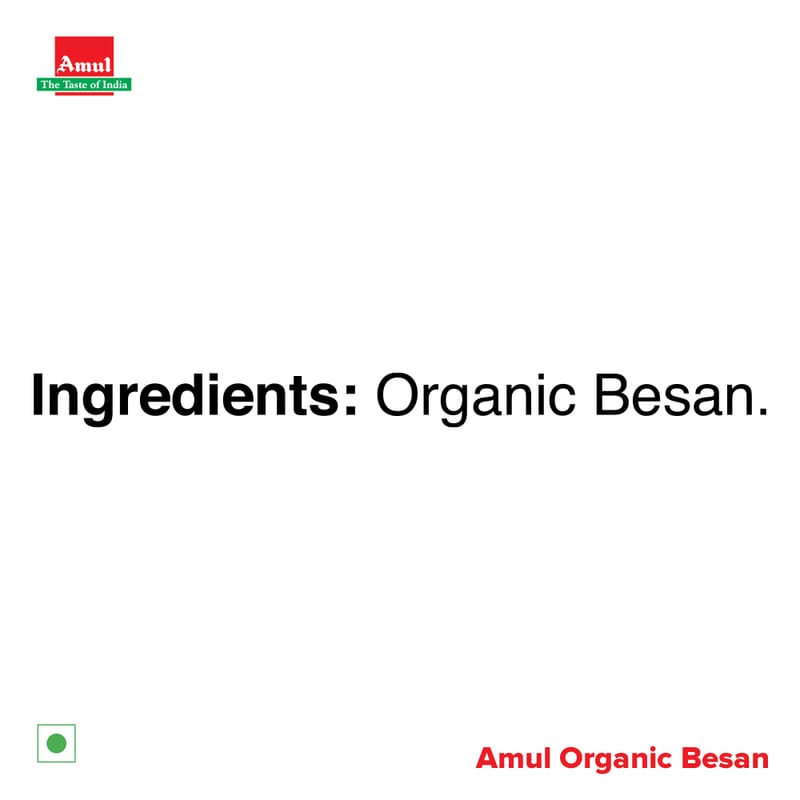 Amul Organic Besan, 500 g | Pack of 3