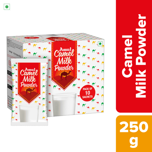 Amul Camel Milk Powder, 25 g | Pack of 10 Sachets