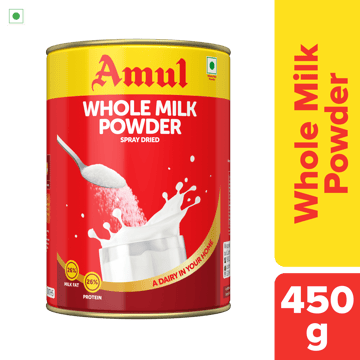 Amul Whole Milk Powder Tin, 450 g