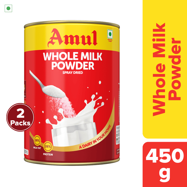 Amul Whole Milk Powder, 450 g