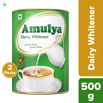 Amulya Dairy Whitener Tin, 500 g | Pack of 2 Amulya Dairy Whitener Tin, 500 g | Pack of 2