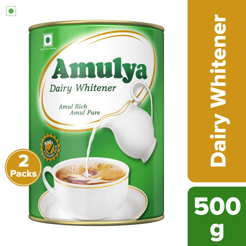 Amulya Dairy Whitener Tin, 500 g | Pack of 2