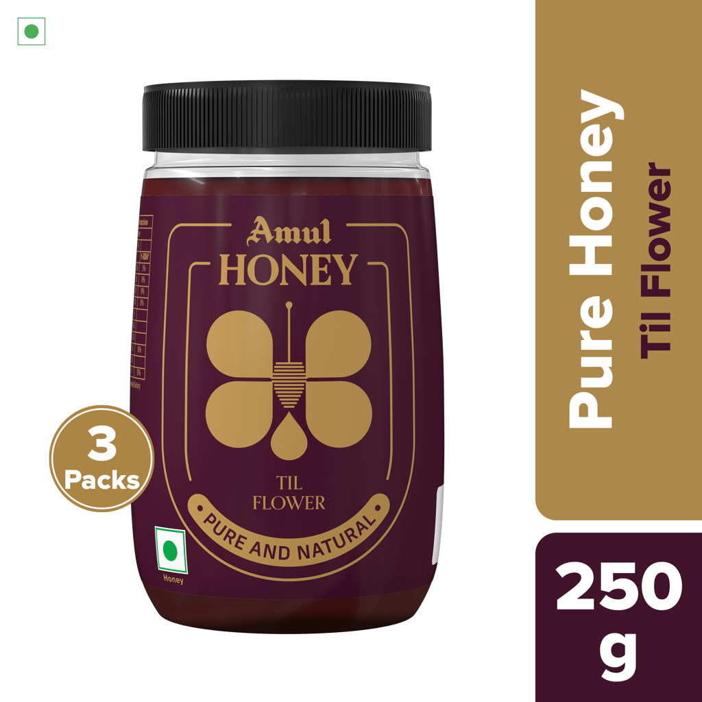 Amul Til Flower Honey, 250 g | Pack of 3