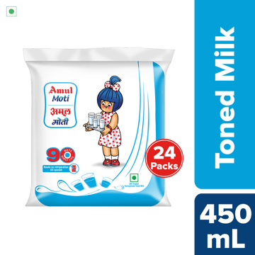 Amul Moti Long-life Milk, 450 mL | Pack of 24 Amul Moti Long-life Milk, 450 mL | Pack of 24