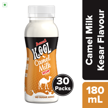 Amul Flavoured Camel Milk, 180 mL | Pack of 30
