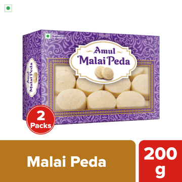 Amul Malai Peda, 200 g | Pack of 2