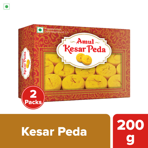 Amul Kesar Peda, 200 g | Pack of 2