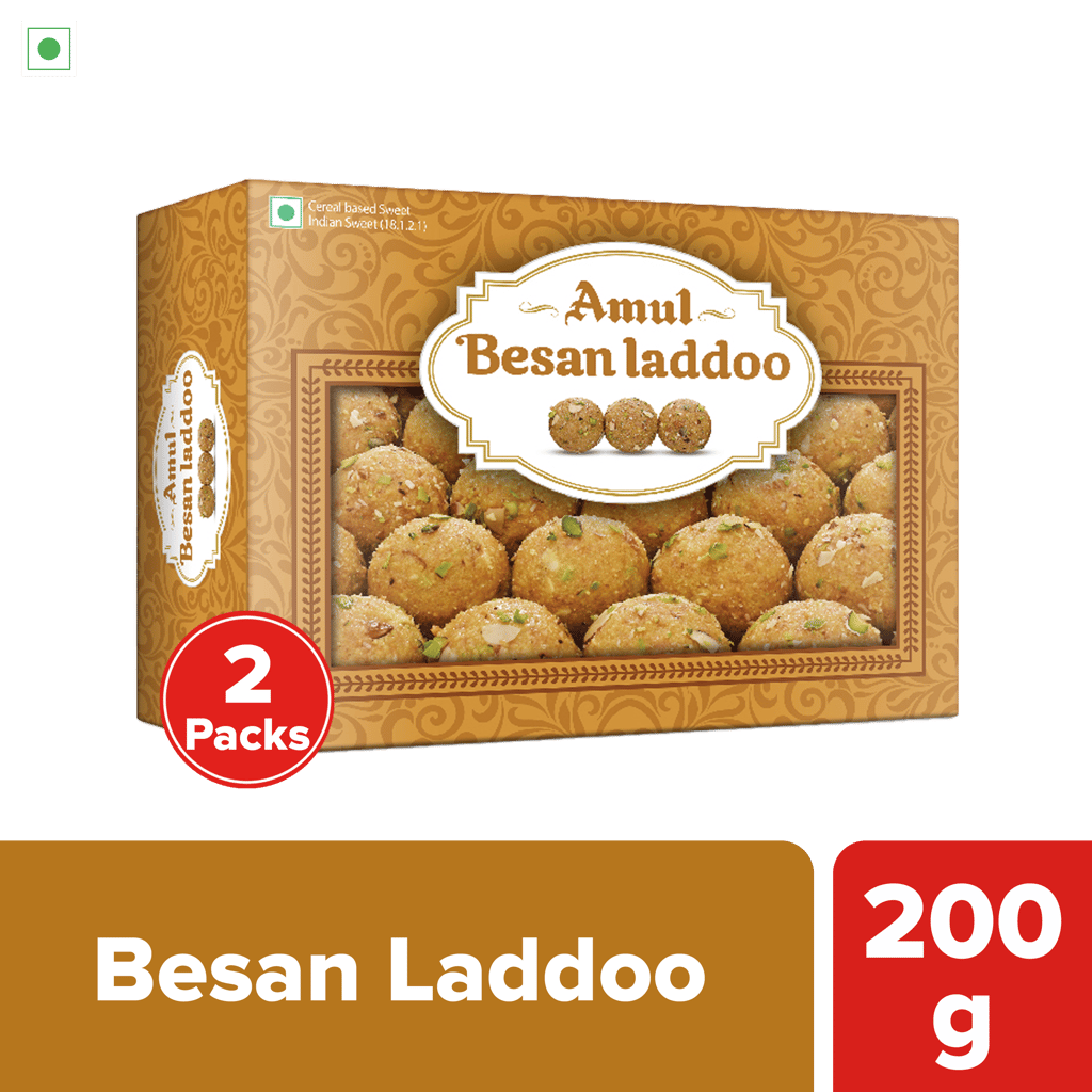Amul Besan Laddoo, 200 g | pack of 2