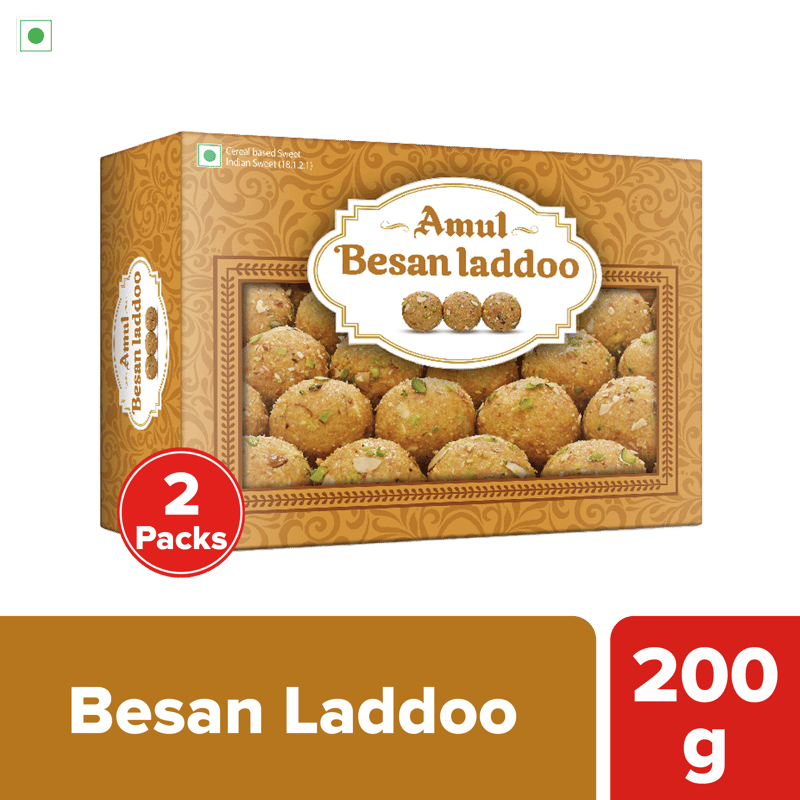 Amul Besan Laddoo, 200 g | pack of 2