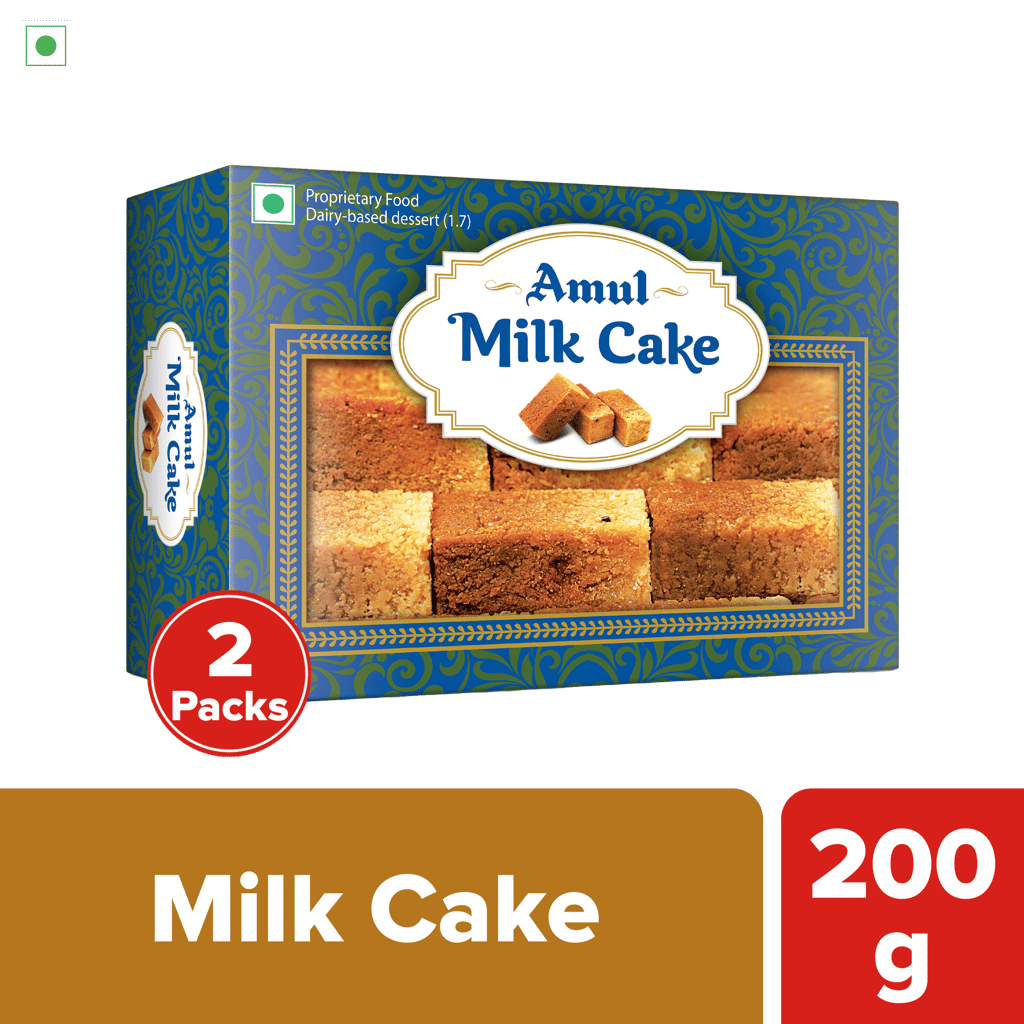Amul Milk Cake, 200 g | pack of 2