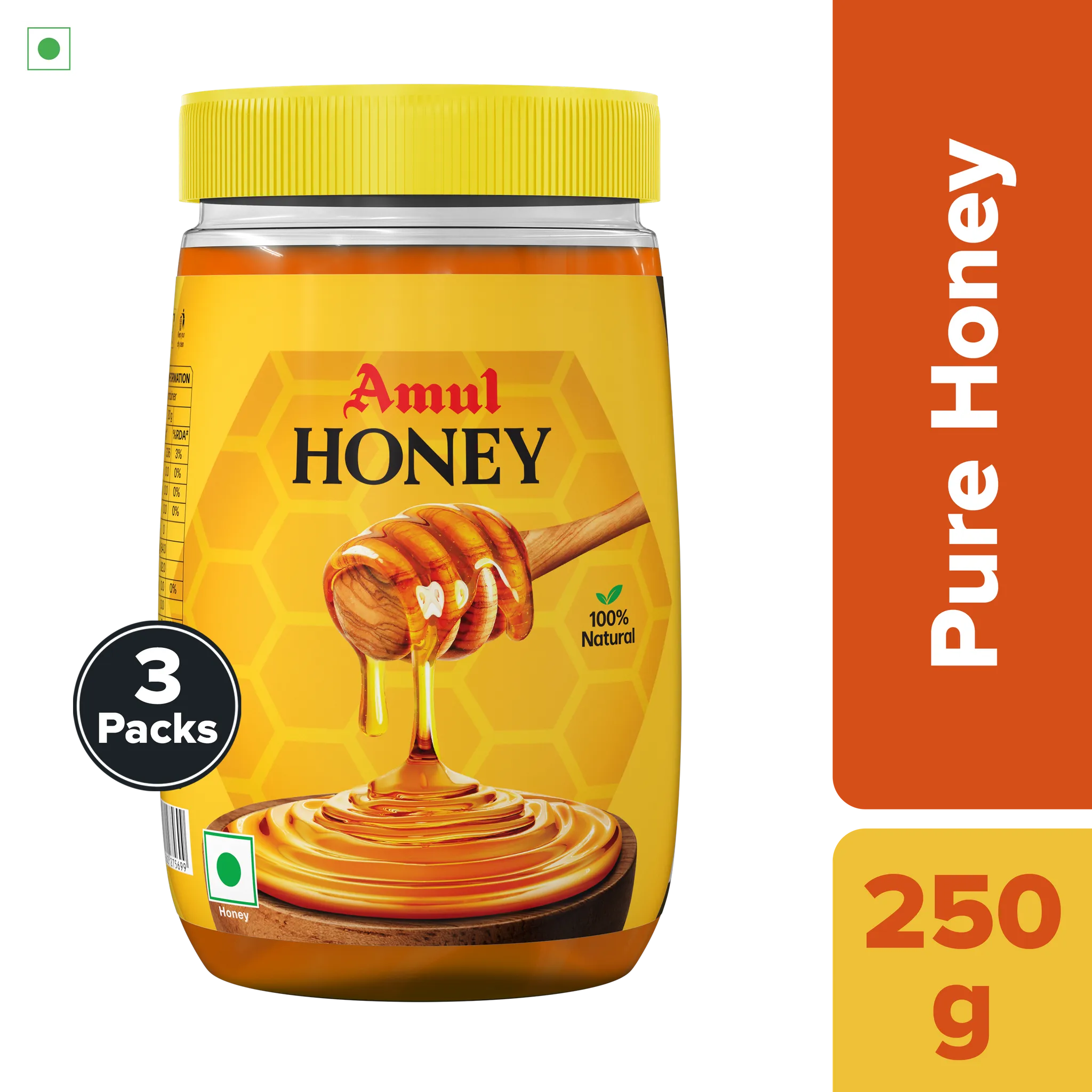 Amul Honey, 250 g | Pack of 3
