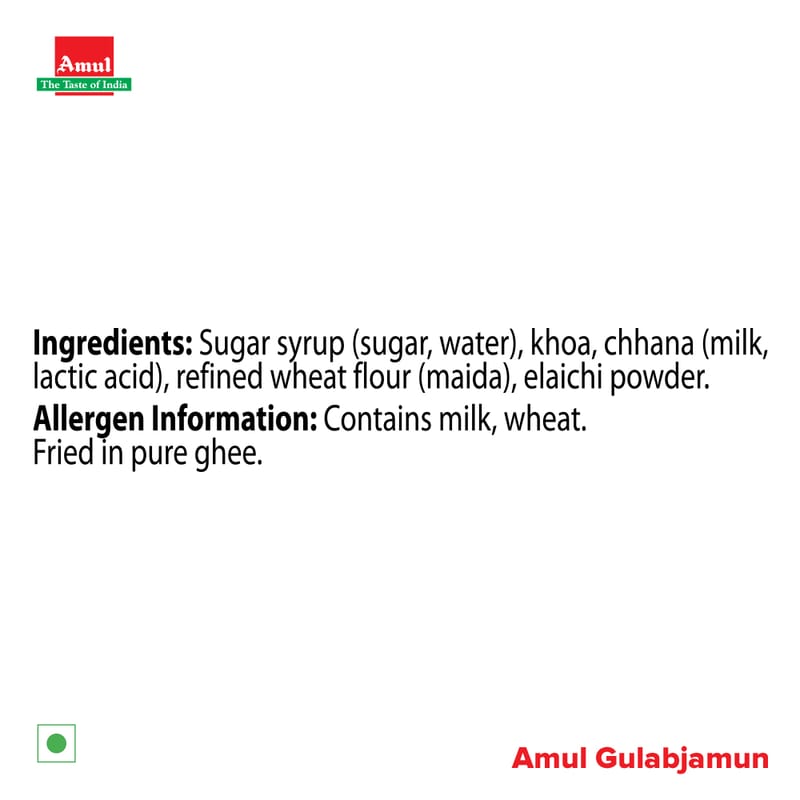 Amul Gulab Jamun Mini Pack, 130 g | Pack of 12