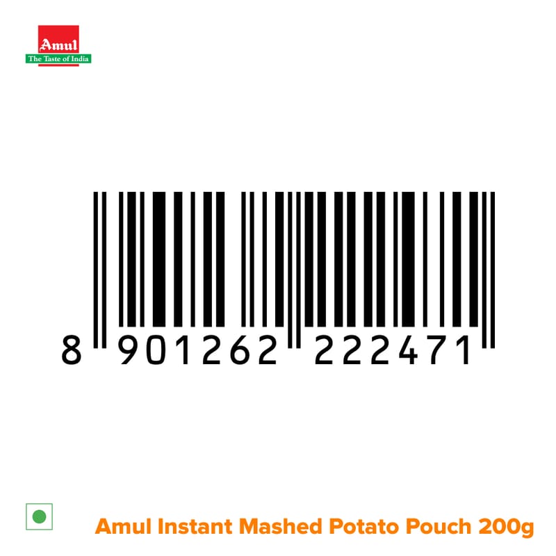 Amul Instant Mashed Potato, 200 g | Pack of 20