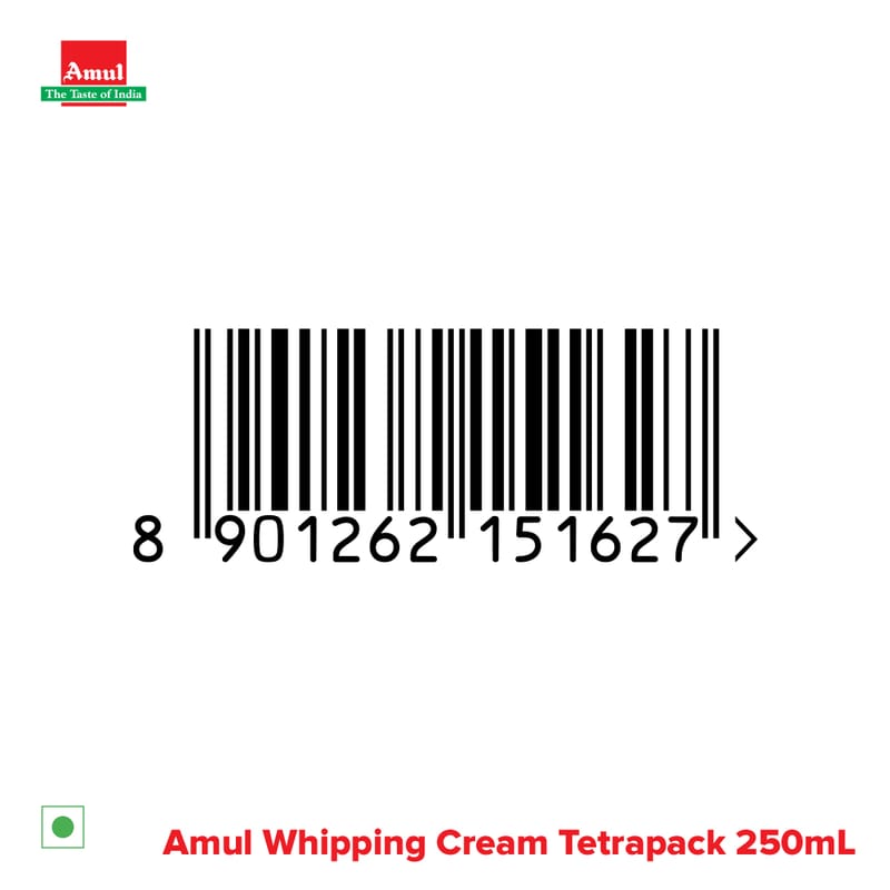 Amul Whipping Cream, 250 mL | Pack of 3