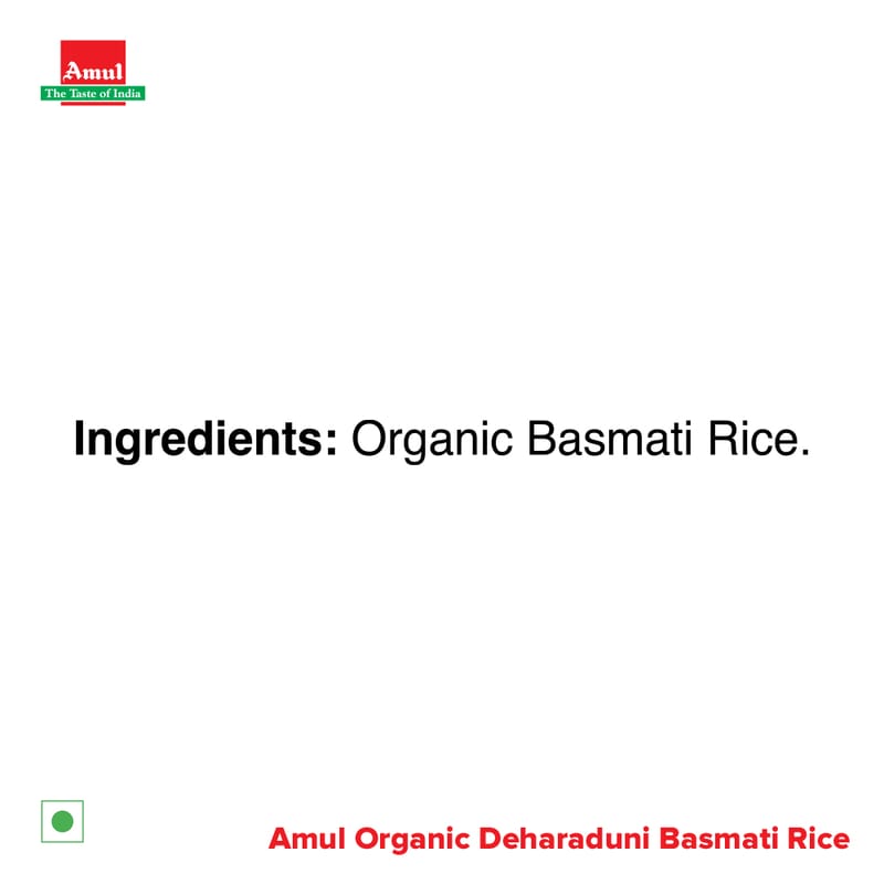 Amul Organic Dehraduni Basmati Rice, 5 kg