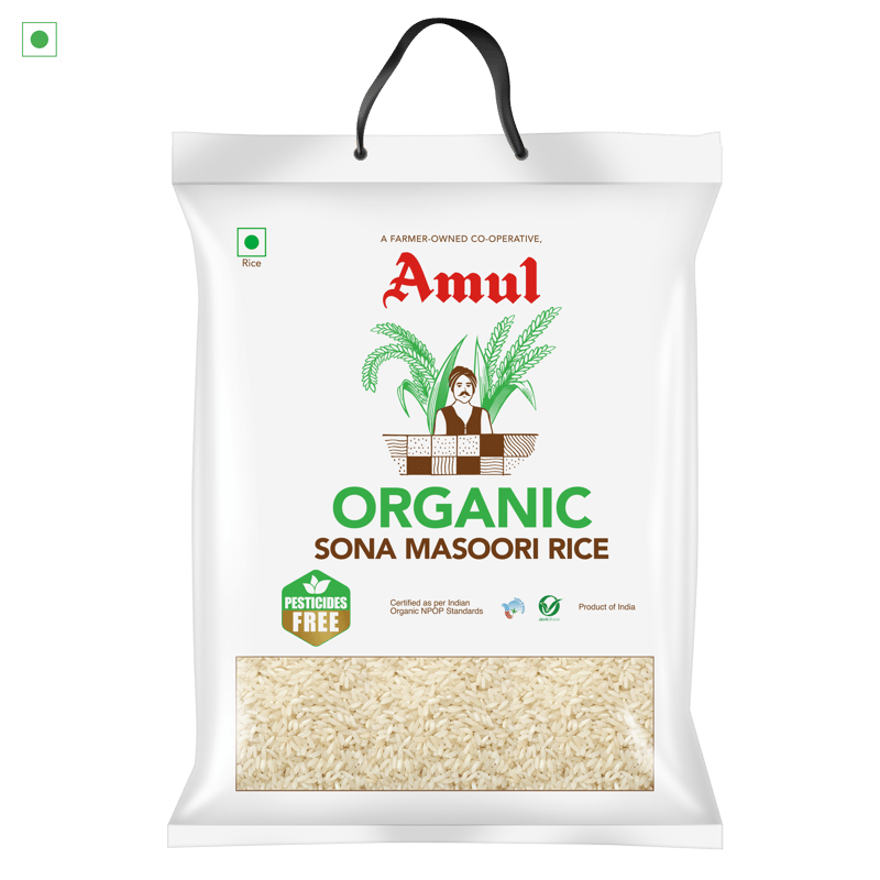 Amul Organic Sona Masoori Rice, 5 kg