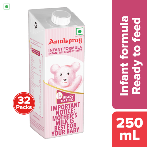 Amulspray, Infant Formula - Ready To Feed, 250 mL | Pack of 32