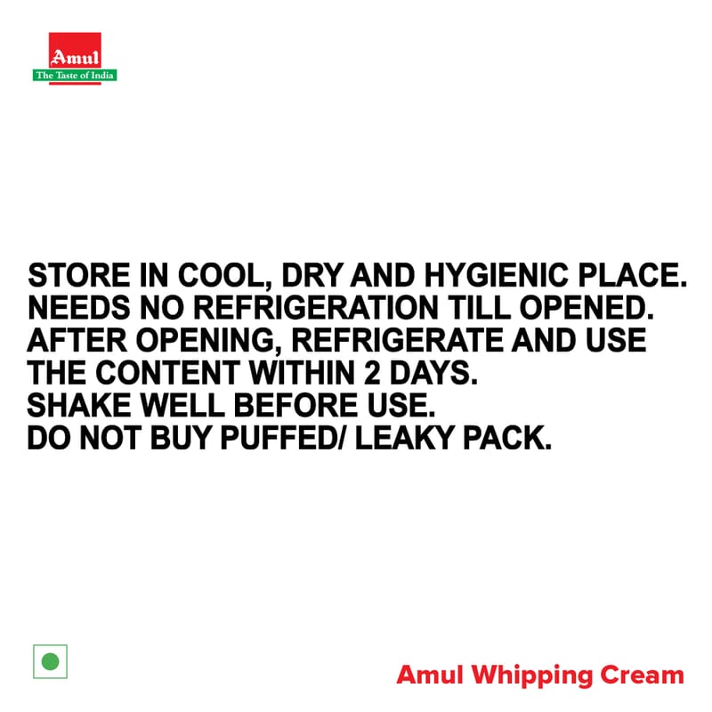 Amul Whipping Cream, 1 L
