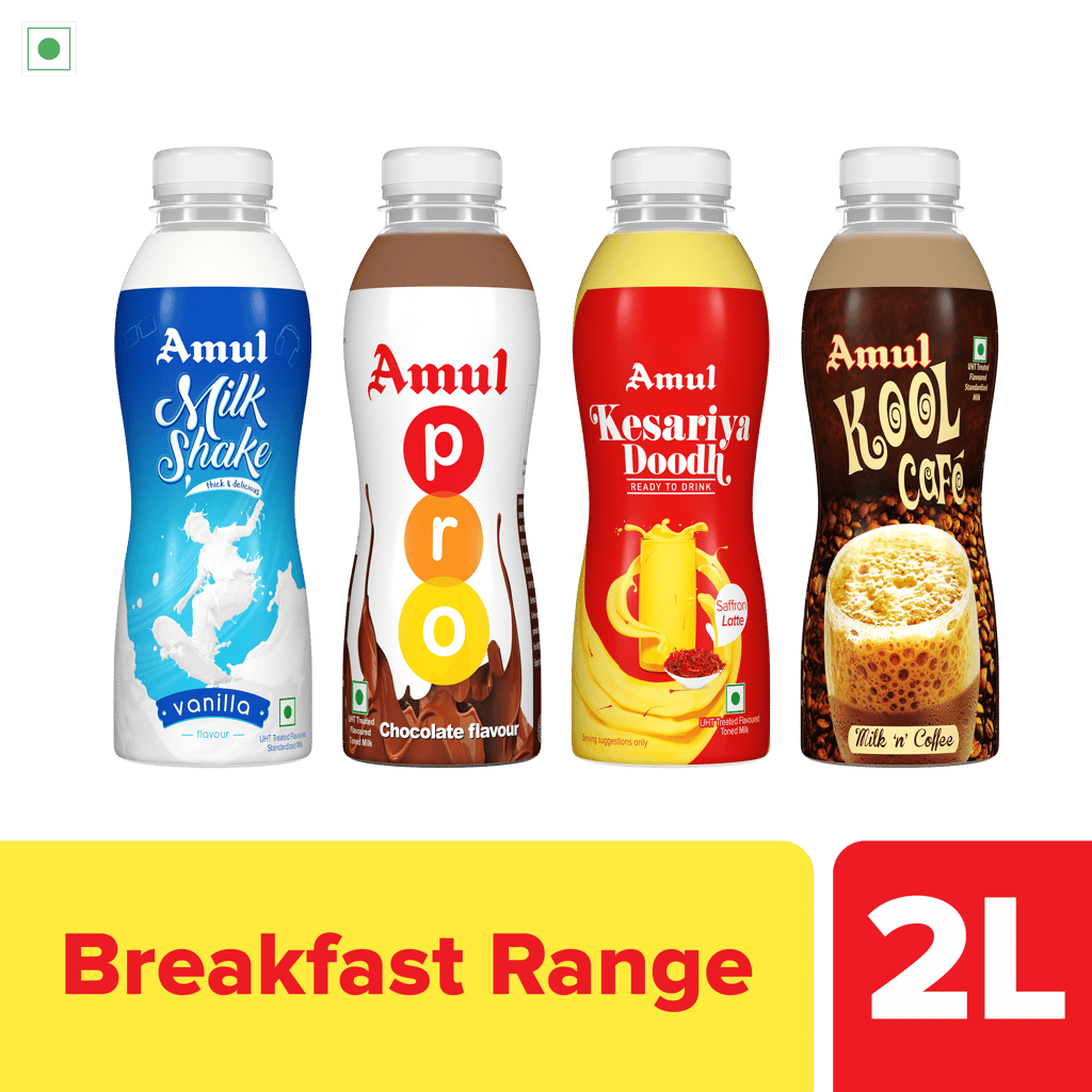 Amul Breakfast Range, 500 mL | Pack of 4