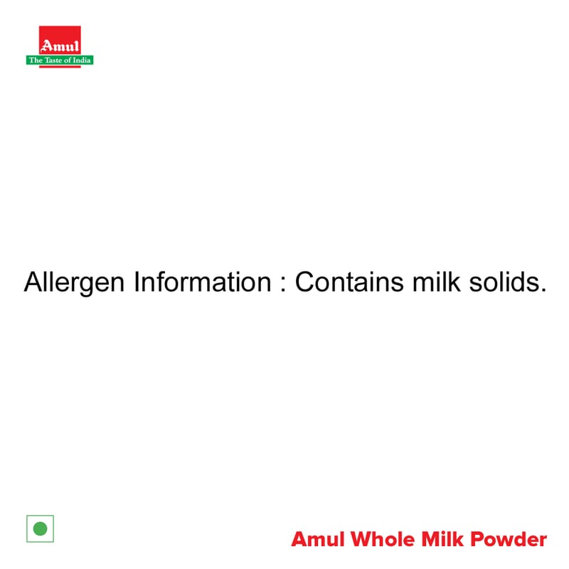 Amul Whole Milk Powder Pouch, 500 g