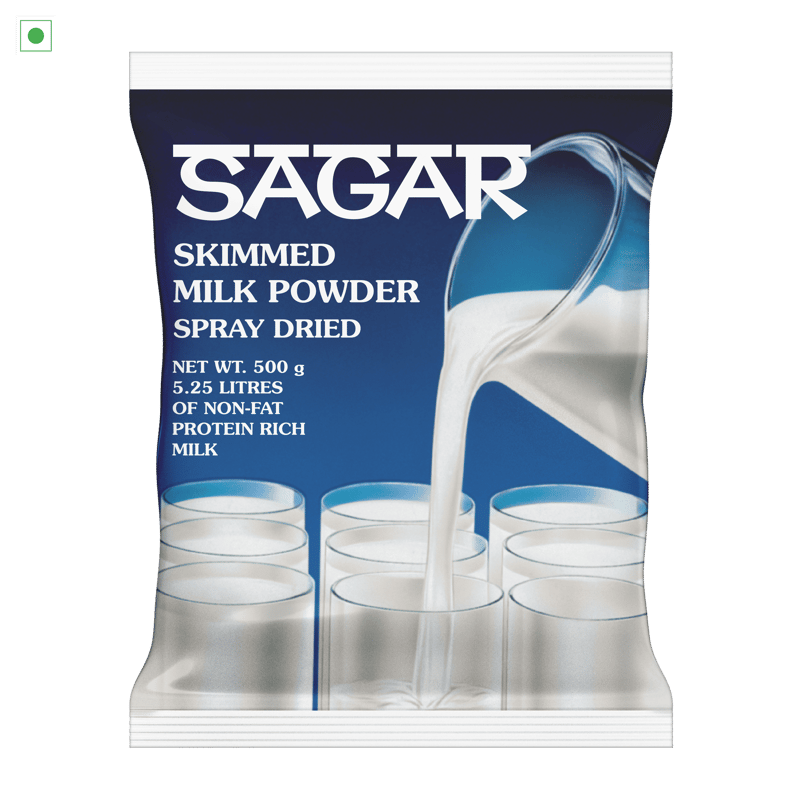 Sagar Skimmed Milk Powder Pouch, 500 g