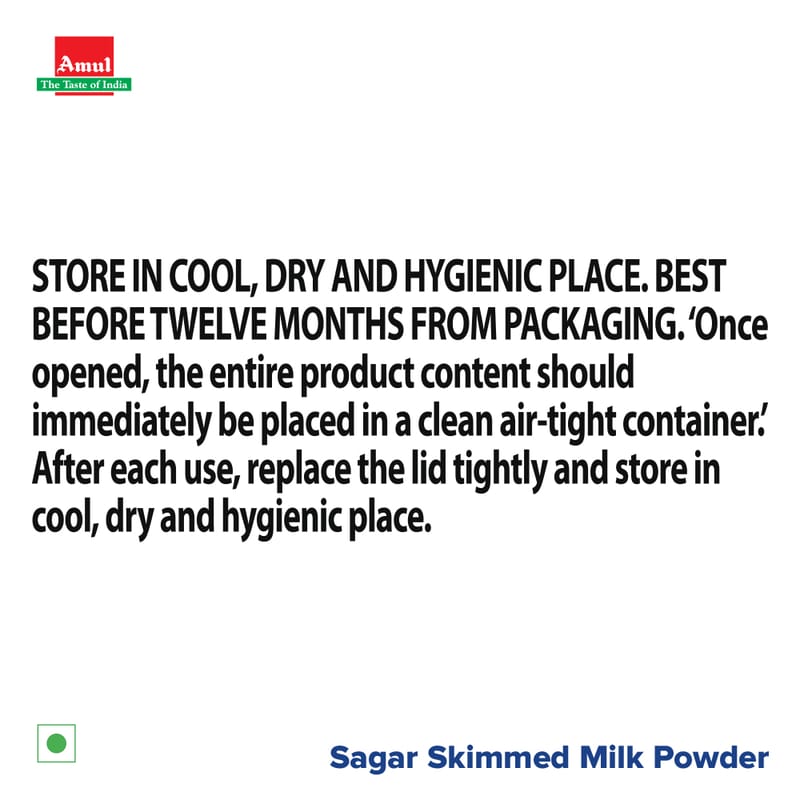 Sagar Skimmed Milk Powder Pouch, 500 g
