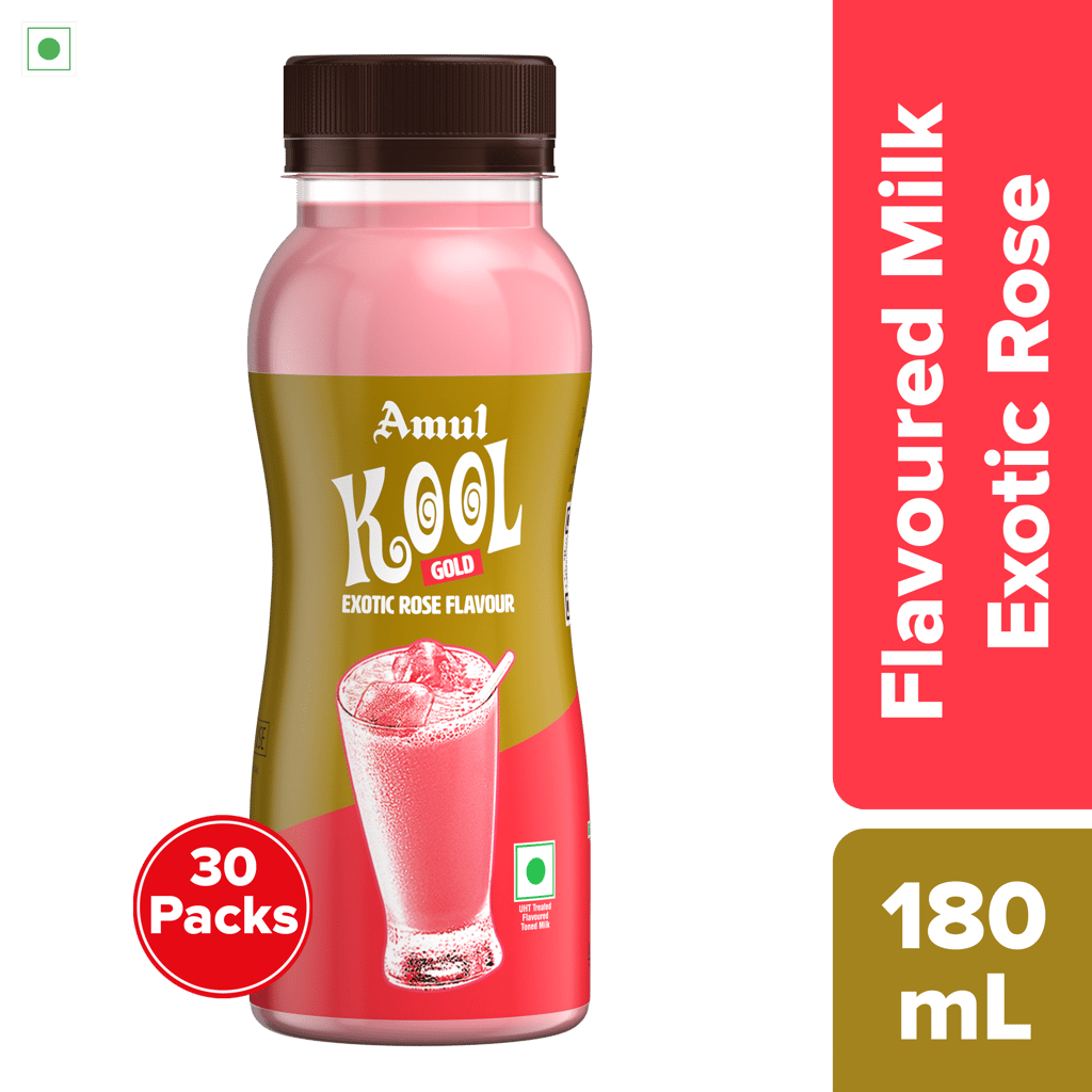 Amul Kool Exotic Rose, 180 mL   | Pack of 30