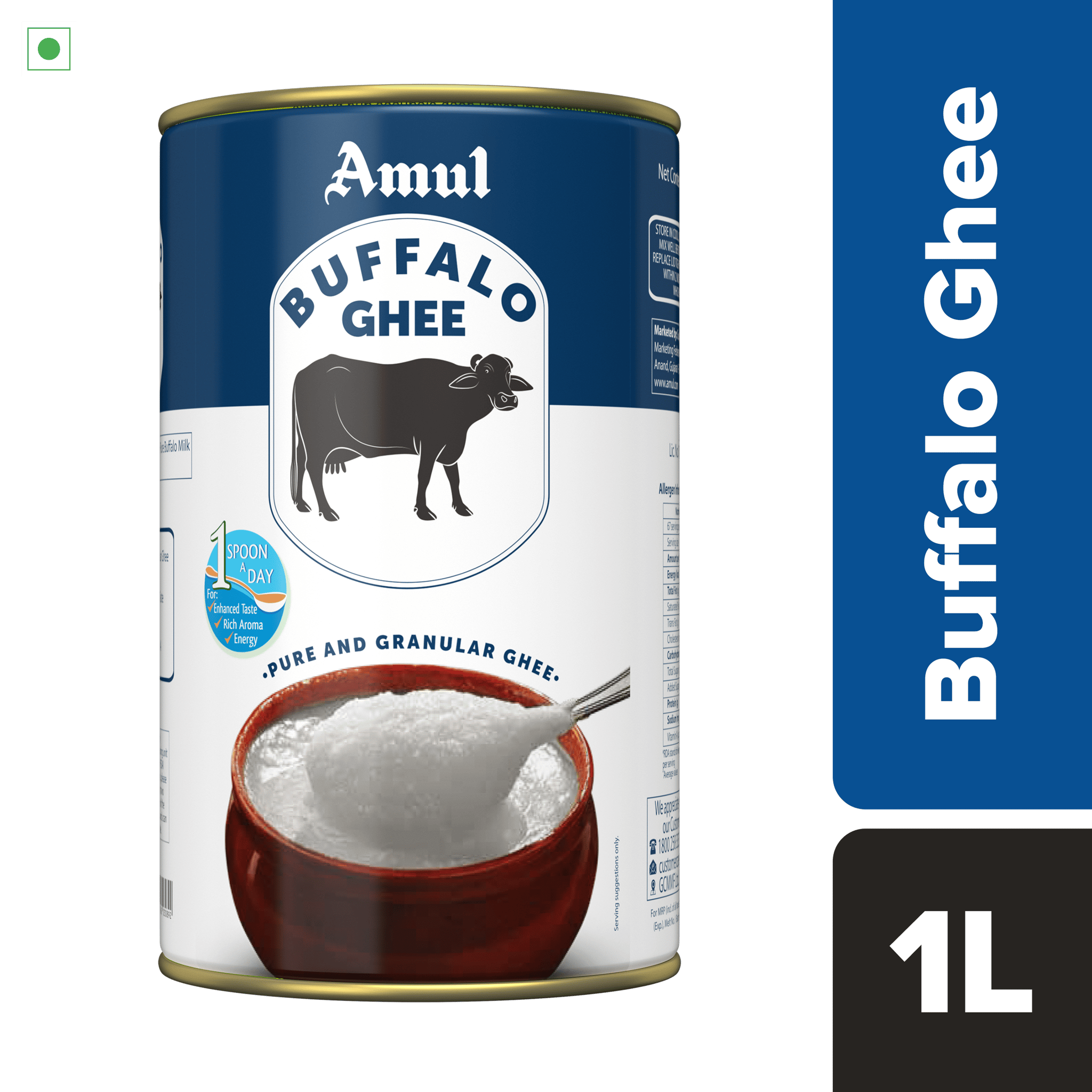 Amul Buffalo Ghee Tin, 1 L