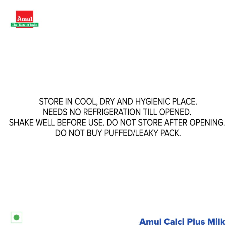 Amul Calci+ Milk, 250 mL | Pack of 32