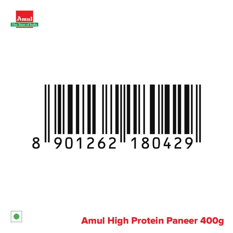 Amul High Protein Paneer, 400 g | Pack of 2