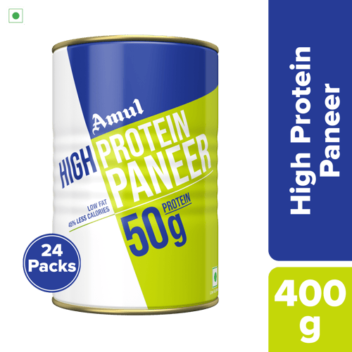 Amul High Protein Paneer, 400 g | Pack of 24