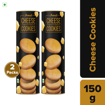 Amul Cheese Cookies, 150 g | Pack of 2