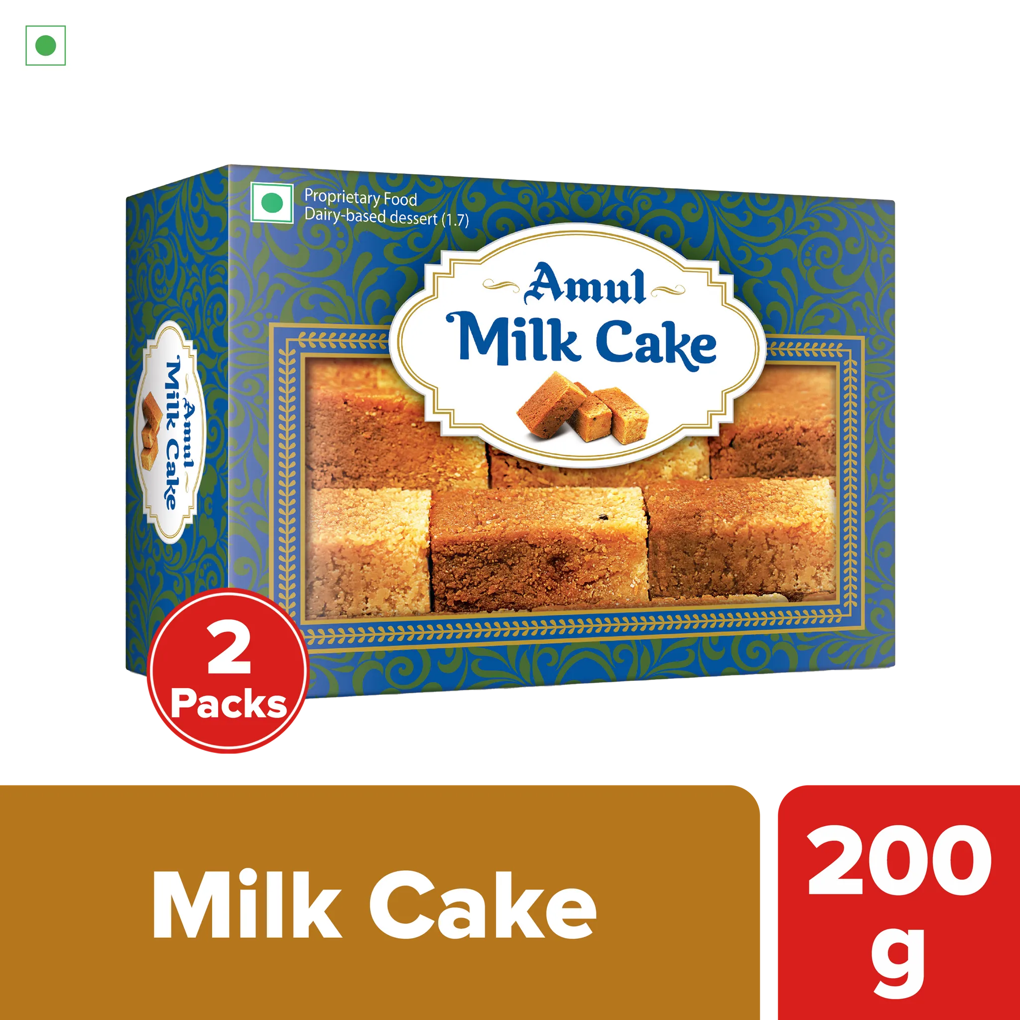 Amul Milk Cake, 200 g | Pack of 2