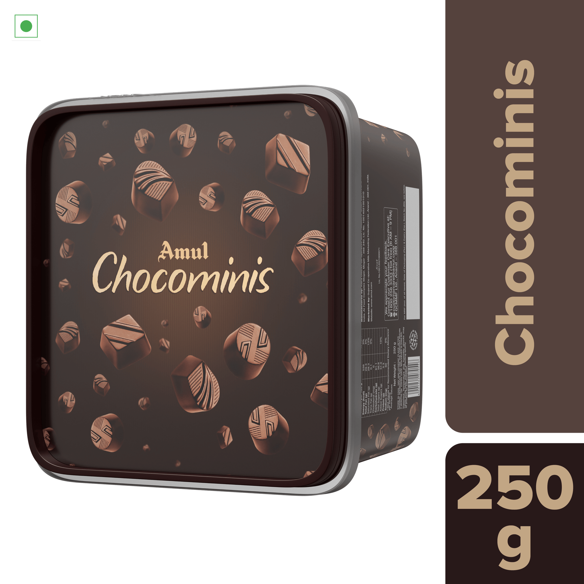 Amul Chocominis, 250 g