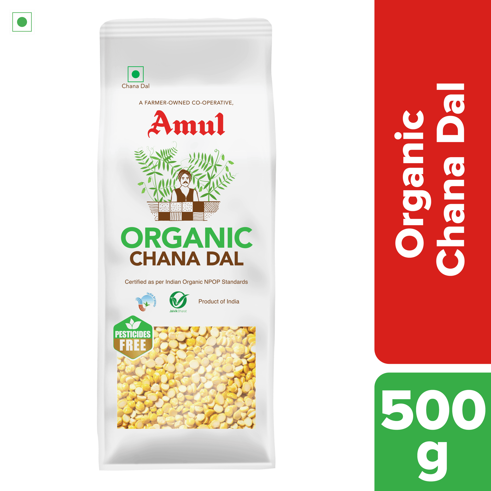 Amul Organic Chana Dal, 500 g