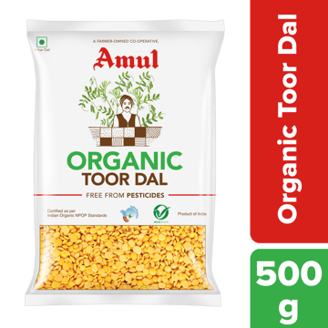 Amul Organic Toor Dal, 500 g