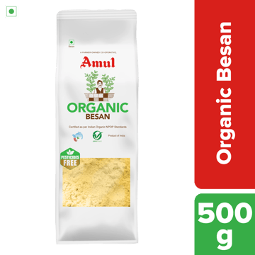 Amul Organic Besan, 500 g