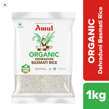 Amul Organic Dehraduni Basmati Rice, 1 kg