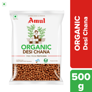 Amul Organic Desi Chana, 500 g