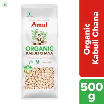 Amul Organic Kabuli Chana, 500 g