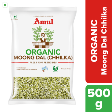 Amul Organic Moong Dal Chhilka, 500 g