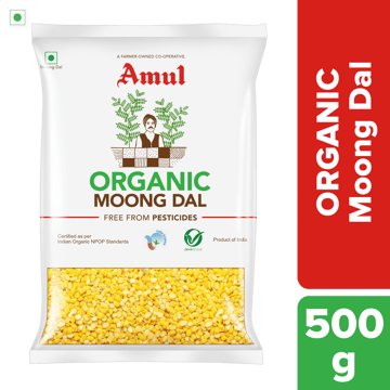 Amul Organic Moong Dal, 500 g