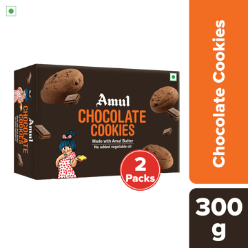 Amul Chocolate Cookies, 300 g | Pack of 2