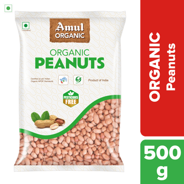 Amul Organic Peanuts, 500 g