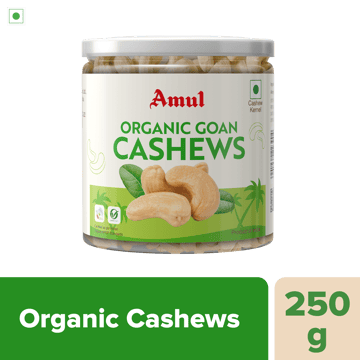 Amul Organic Goan Cashews, 250 g Amul Organic Goan Cashews, 250 g