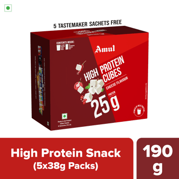Amul High Protein Cubes 190 g | Pack of 5